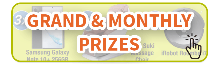 Awesome Prizes to be WON - Click here